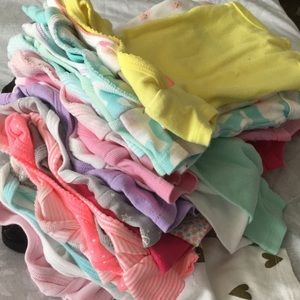 Lot of newborn girl onesies